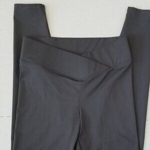 Express Cross over Leggings‎ high rise Small Gray Full length Athleisure Sporty